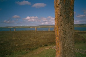 The Ring of Brodgar stone circle on mainland Orkney