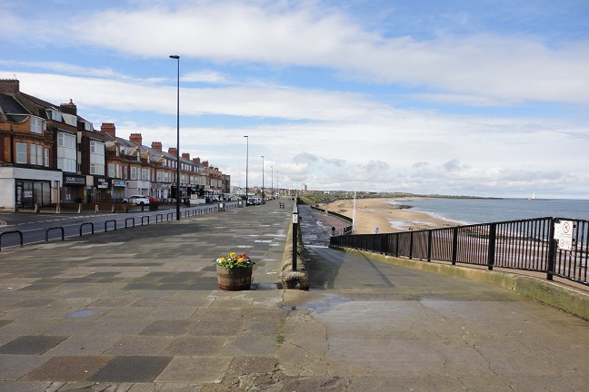 The seafront at Whitley Bay in Tyneside