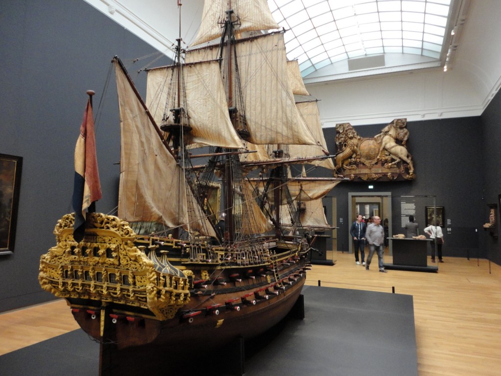 A model of the William Rex at the Rijksmuseum in Amsterdam