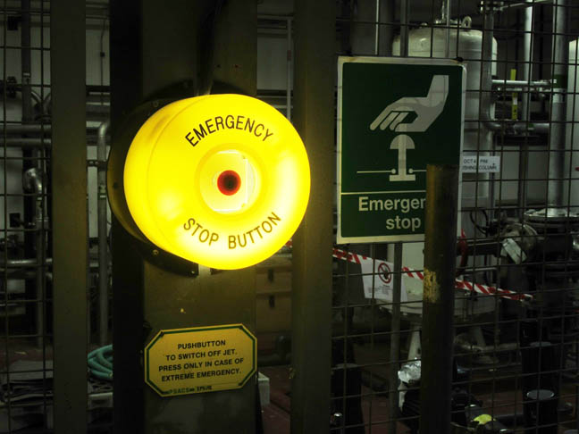 Push button to turn off Jet, but only in extreme emergency